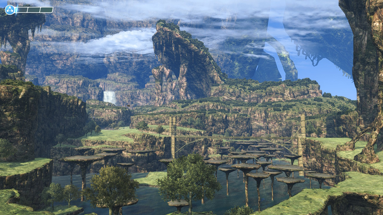 Layered cliffs and stone platforms around Viliera Hill and Raguel Bridge invite exploration above and below the main path.
